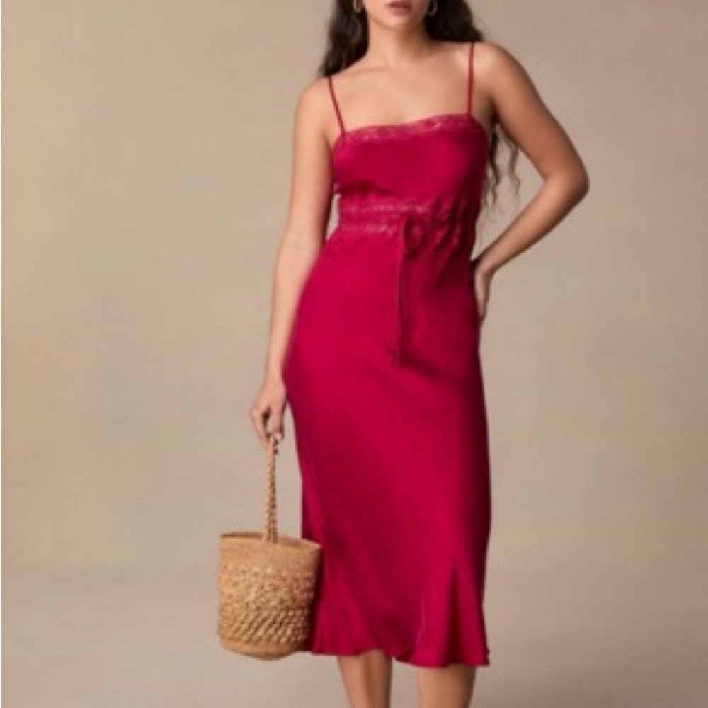 Rouje Fuchsia Midi Dress